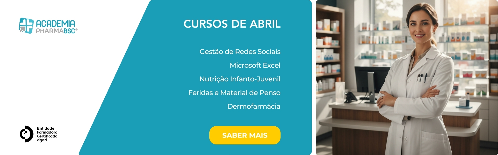 Cursos de Abril na Academia PHARMABSC - Salus Magazine