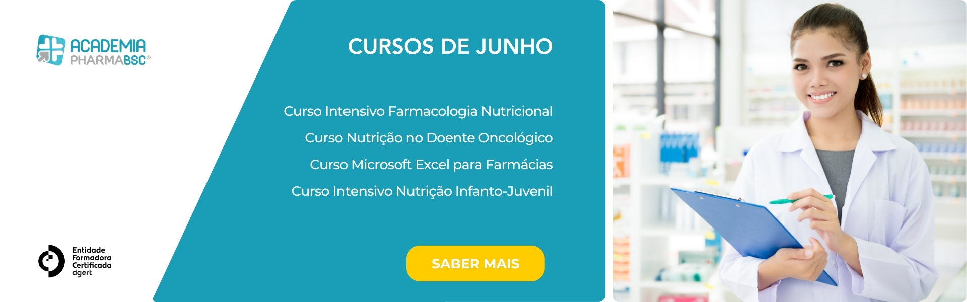 Cursos de junho na Academia PHARMABSC - Salus Magazine banner home