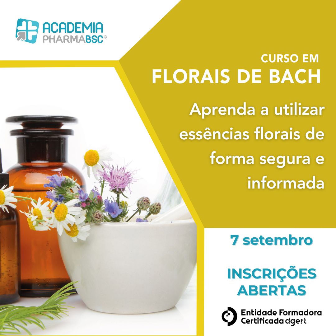 Curso em Florais de Bach - setembro 2026 - Academia PHARMABSC - Salus Magazine